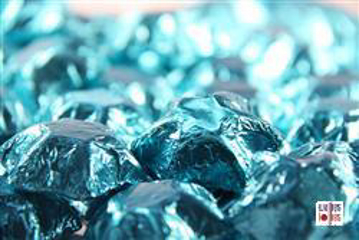 Aqua Foiled Stars in 500g Bag