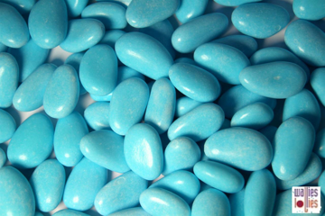 Blue Sugared Almonds in 1kg bag