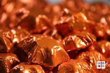 Bronze Foiled Stars in 500g Bag