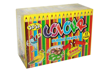 COLOUR BUBBLE PENCILS 12 PACK - PRE ORDER