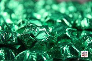 Green Foiled Stars in 500g Bag
