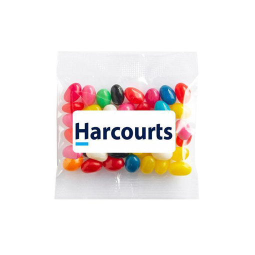 Harcourts 30g Mini mixed jellybeans $0.76c per bag 