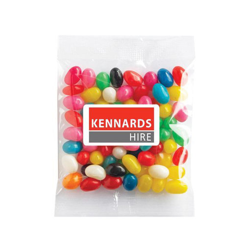 Kennards  - 50g Mini corporate coloure  jellybeans $0.90 per bag 