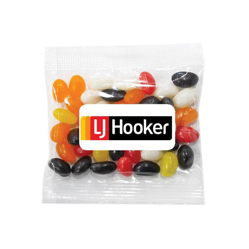 LJ Hooker - 50g Mini corporate coloure  jellybeans $0.69 per bag 