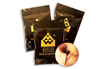 Mint Flavoured Marble Flow Wrapped Restaurant Chocolate with branding 28� Per chocolate