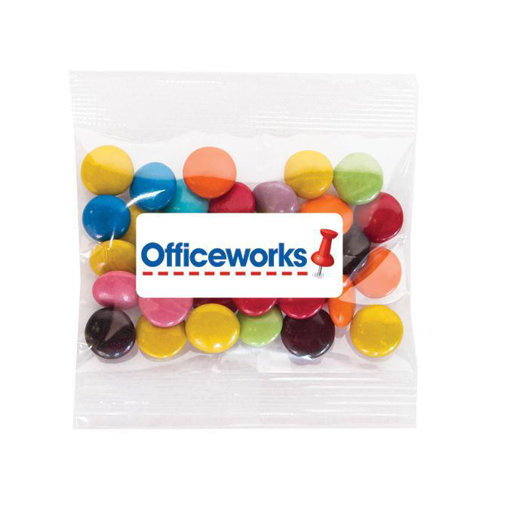 Officeworks - 30g mixed choc beans 99c per bag 