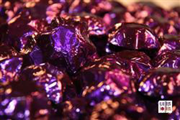 Purple Foiled Stars in 500g Bag