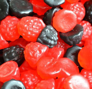 Picture of Gummy Blackberries & Raspberries in 200g bag