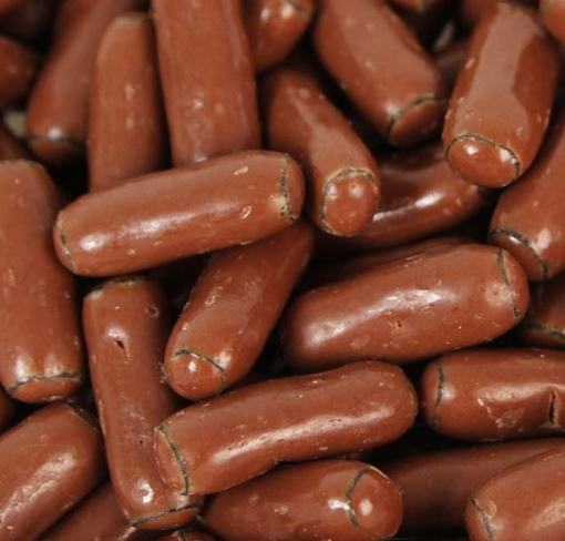 Picture of Milk Chocolate Licorice Bullets in 200g bag