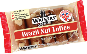 Picture of Walker's Brazil Nut Toffee Bar - 100g
