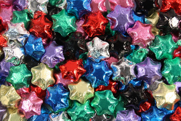 Picture for category Mixed Colours Foiled Stars