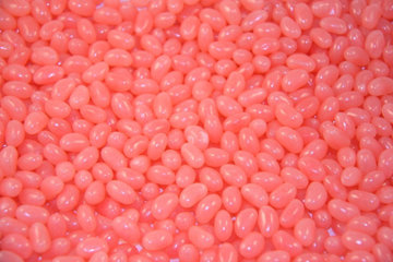 Picture of Light Pink Jelly Beans Mini in a 1kg Bag.