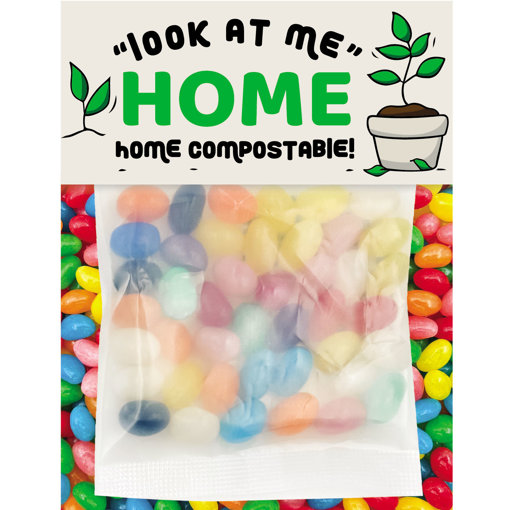 Picture of ECO Mini Jelly Beans 50g BILLBOARD CARD
